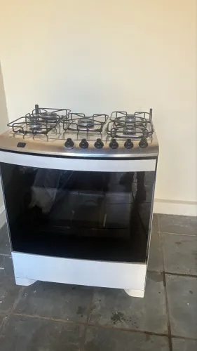Fogão 5 bocas Electrolux Inox Branco Efficient FE5IW
