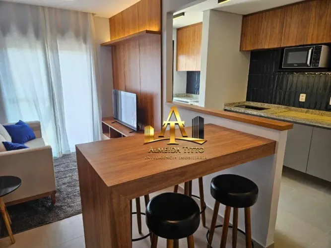 Apartamento com 1 dormitório para alugar, 40 m² por R$ 4.880,00/mês - Alphaville - Barueri