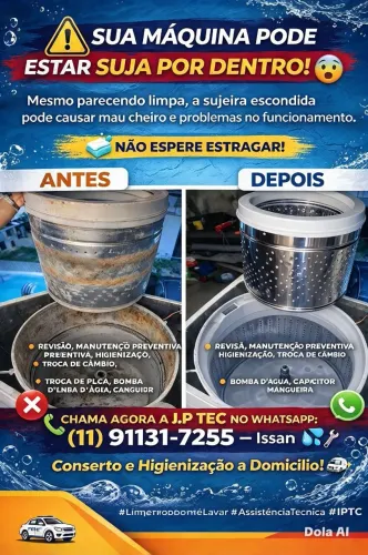 MANUTENÇÃO DE MÁQUINA DE LAVAR ROUPA