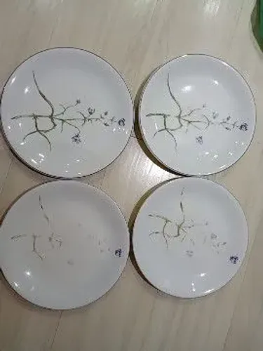 4 pratos rasos porcelana Schmidt Classic