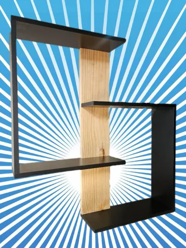 Nicho com prateleiras