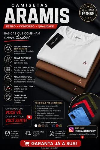 Camisa malha c/ elastano