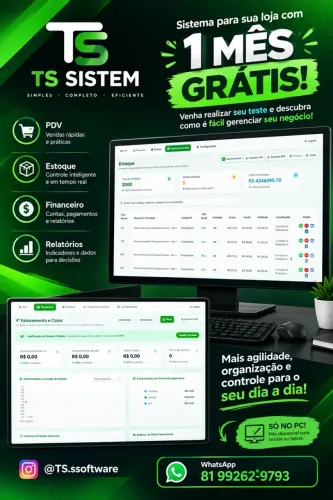 Sistema para Loja - PDV, Estoque, Fiado e Controle Financeiro