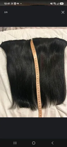 Cabelo humano brasileiro 72g-  32cm