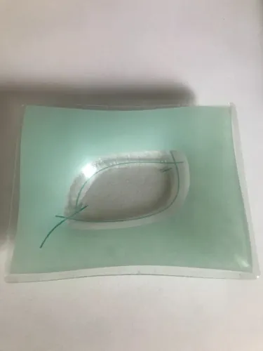 Porta Sabonete Em Vidro Antigo Da Marca Avon Verde-Claro