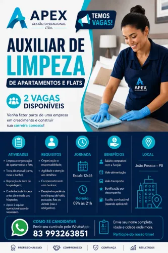 VAGA DE EMPREGO - CAMAREIRA