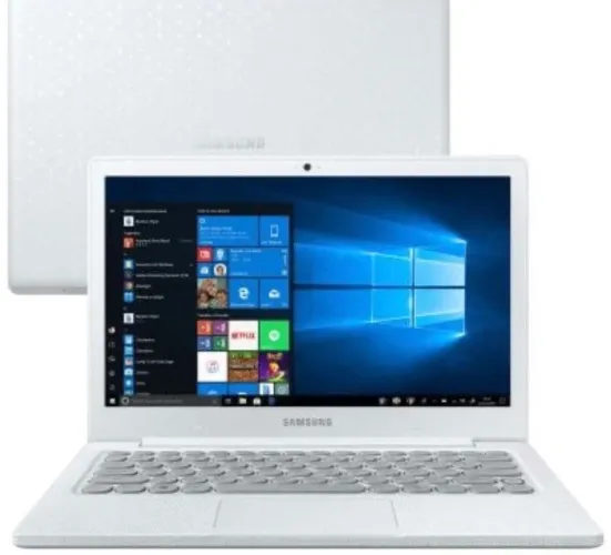 Notebook samsung flash f30, 4gb, 128gb, tela 13,3", branco giz, flash f30