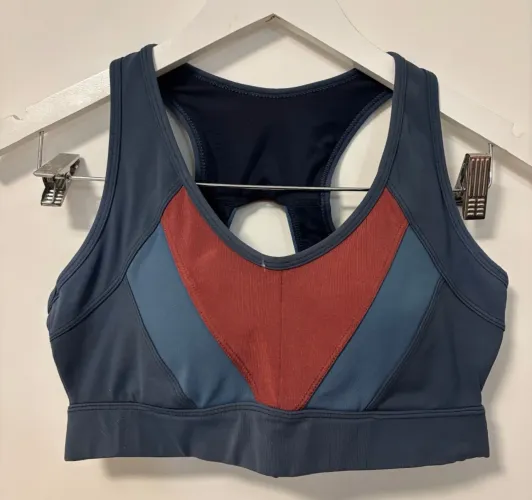 top track field feminino azul vermelho m