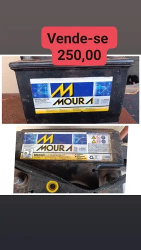 Bateria Moura 60A semi nova.