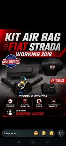 Kit Air Bag Fiat Strada Working 2019.