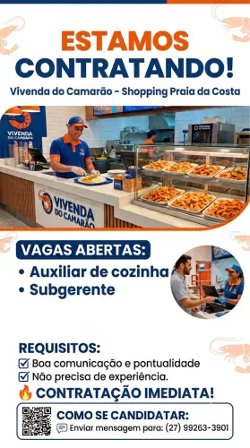 Vagas início imediato
