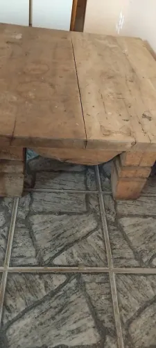 Mesa rústica madeira maciça itapira
