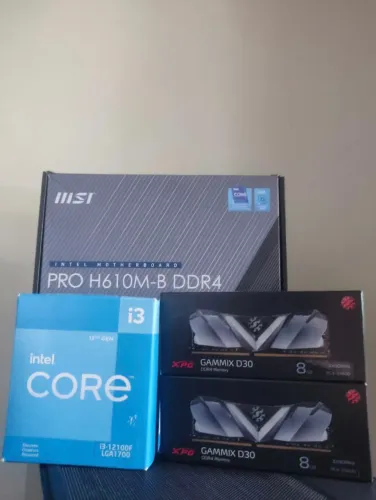 PLACA MAE , PROCESSADOR E FONTE 80 PLUS