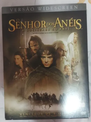 O Senhor Dos Anéis A Sociedade Do Anel - Dvd Duplo Original Widescreen Completo Impecável