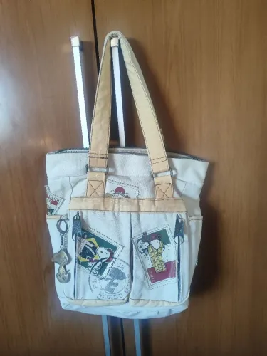 Bolsa vintage anos 90 Snoop em lona raridade