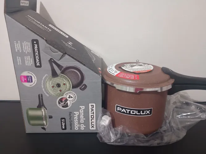 panela pressão nova 5 litros antiaderente!
