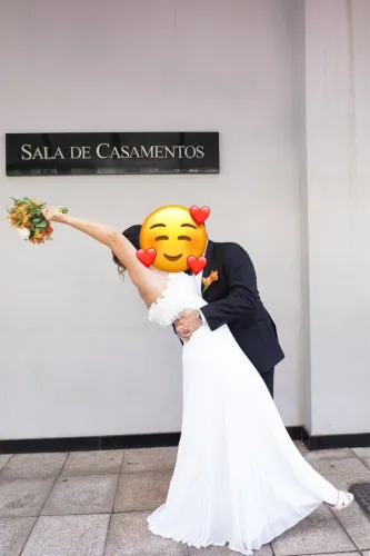 Vestido de noiva civil mini wedding 