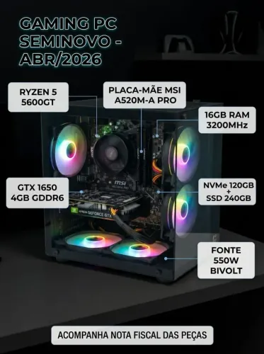 ?PC Gamer / Trabalho - Ryzen 5 5600GT