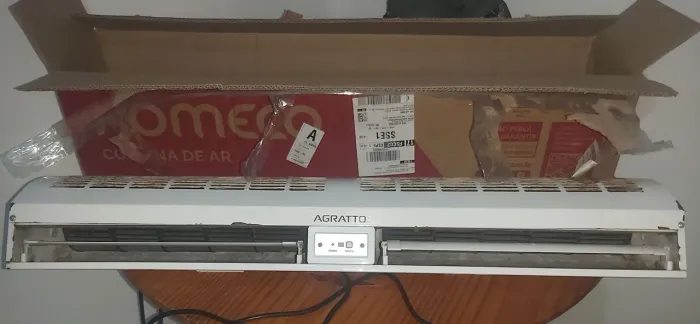 Cortina de ar pra retirada de peças 