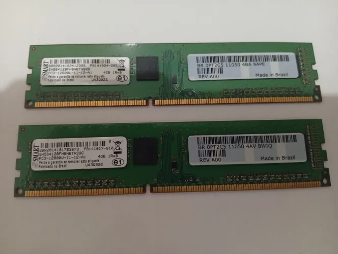 2 memória ram smart, 4gb, DDR3, 1600mhz
