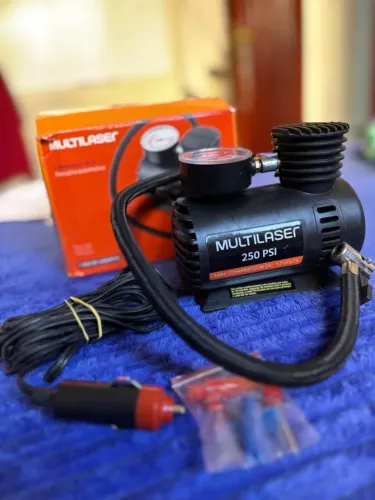 Mini Compressor de Ar Multilaser 250 PSI 12V - Seminovo