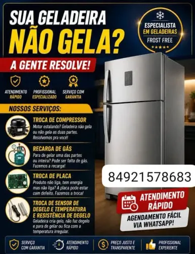 Serviço de geladeira freezer, bebedouro,ilha, balcão 