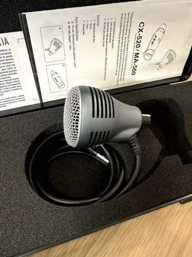 Microfone para Harmônica JTS CX-520 + MA-500 - Excelente Estado