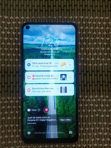 Redmi Note 9 128 gigas de memória. Funcionando perfeitamente, aparelho pegar e usar.