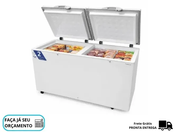 Congelador Horizontal 2 Tampas 503 litros Fricon
