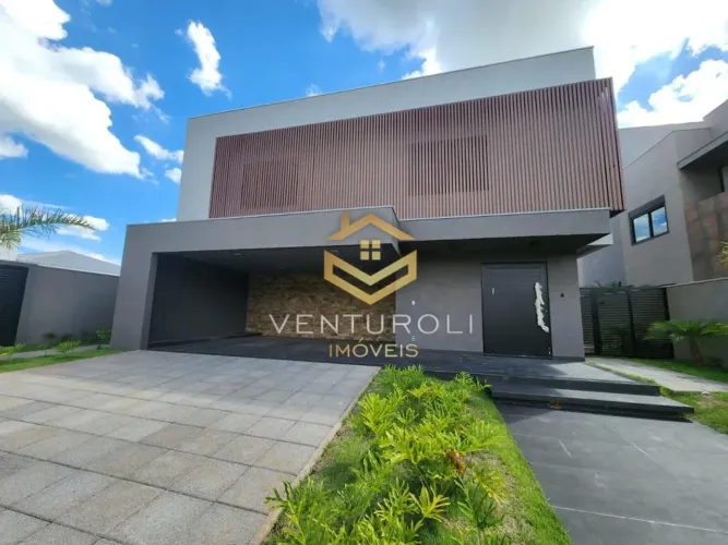 Sobrado para alugar no Alphaville 4 suítes, piscina aquecida e alto padrão em Bauru