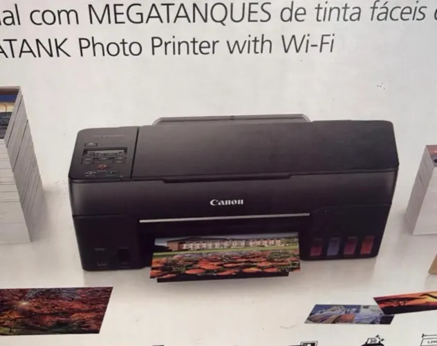 Impressora Canon G610 Fotográfica Multifuncional Wi-Fi Scanner Megatank Pixma