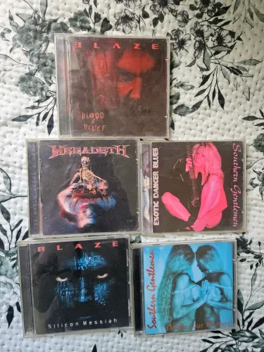 CDs de Rock e Heavy Metal - Kit com 5 CDs