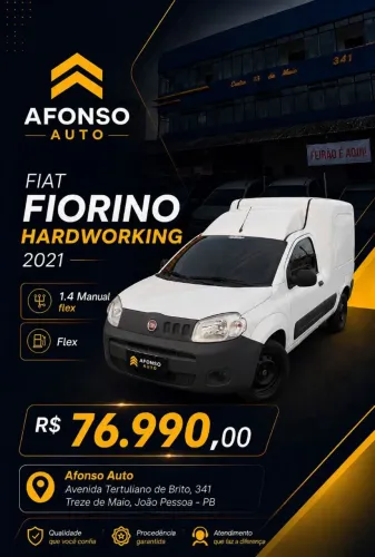 Fiat Fiorino Furgão Work. Hard 1.4 Flex 8V 2P 2021