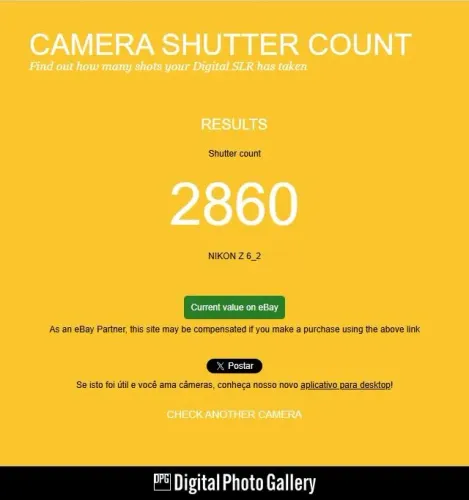 Vendo Nikon Z6ll - 2860 cliques apenas