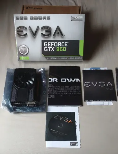 EVGA GTX 960 SC ACX 2.0 GDDR5 2GB (Completa na caixa).