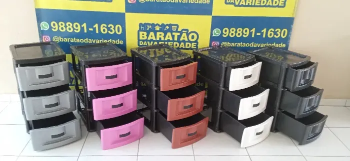 gaveteiro grande 3 gavetas liso