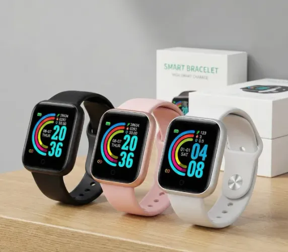 Smartwatch D20 Bluetooth - Monitor de Saúde, Notificações e Fitness (Android e iPhone)