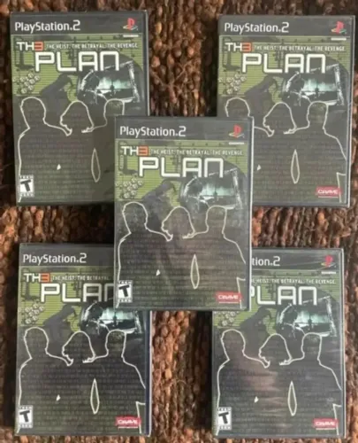 5 GAMES THE PLAN TH3 PLAN ORIGINAIS PLAYSTATION 2 PS2 NOVOS LACRADOS DE FÁBRICA