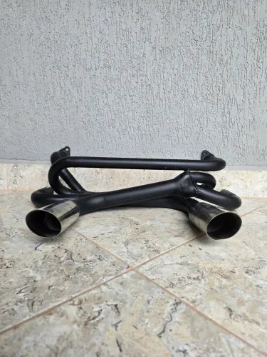 Escapamento Esportivo Ponteira Dupla Cromada P/ Fusca