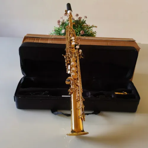 Sax Soprano novo + boquilha branca GETZ