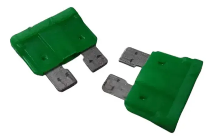 Kit C/ 2 Modulo Fusíveis 30 (verde)