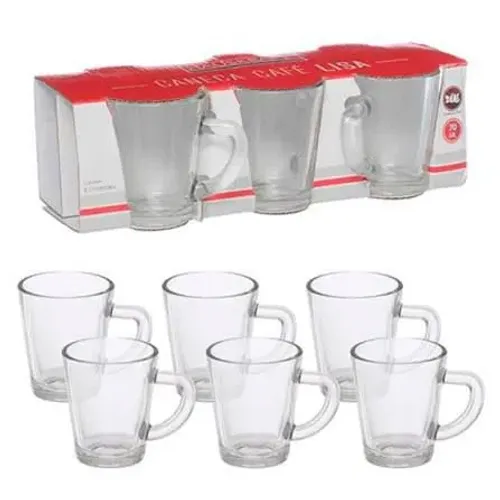 * caneca cafe 70ml 06 pçs <br>* modelo canc090<br>* Etilux <br>* 12,00