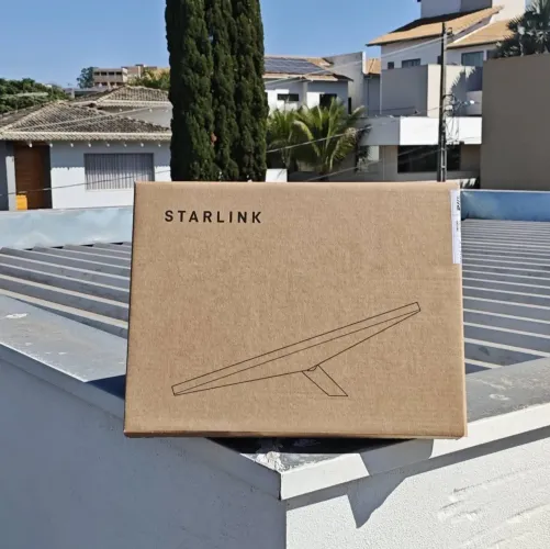Kit completo starlink mini + capa + cabo inversor