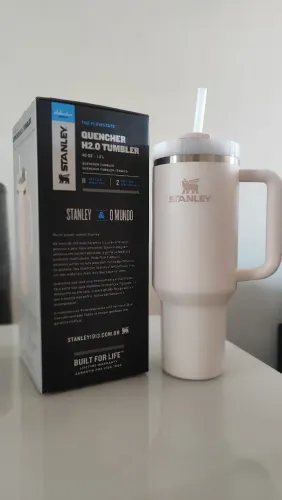 Copo Stanley Quencher H2.0 1,18 L Rose Quartz - Novo na caixa