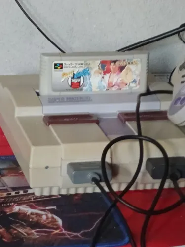 Super Nintendo completo com 14 jogos 