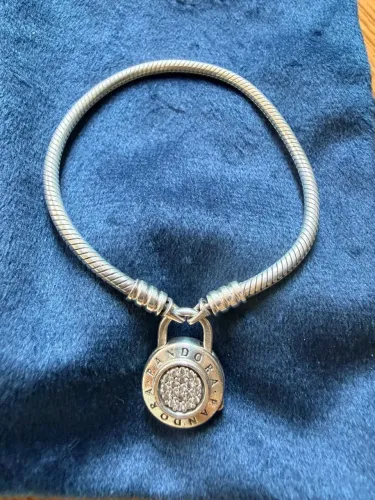 Pulseira Pandora Prata 17cm Pulseira