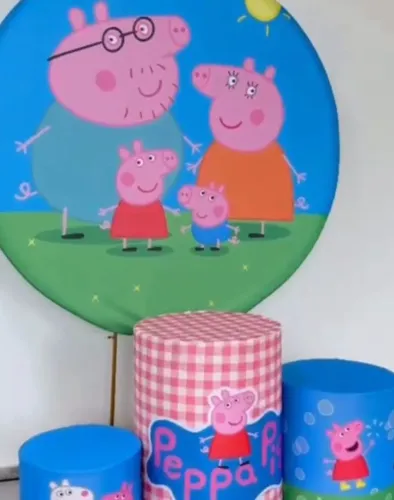 Kit capas aniversário Peppa Pig + brinde