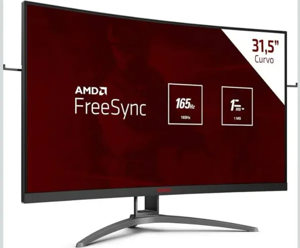 Monitor Gamer AGON AG323FCXE 31,5? Curvo com RGB - Impecável - Com Caixa e Nota