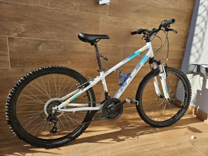 Bicicleta Infantil/Juvenil Rockrider Aro 24, 21 Marchas, com Suspensão - Pouco Uso