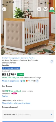 Berço 3 em 1 